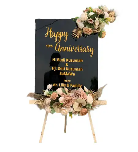 Papan Bunga Akrilik Guwang
