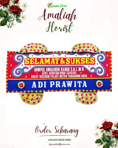 Papan Bunga Ucapan Selamat Guwang